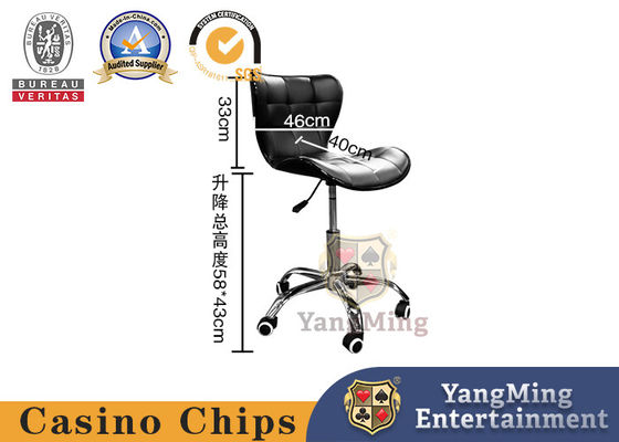Casino Poker Tisch Dealer Hebestuhl Schwarz anpassbares Logo Handelsbüro Rollstuhl
