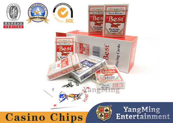 555 Red Blue Bee Poker Casino Baccarat Texas Tischspiel 280g Blaue Kern Poker Karten