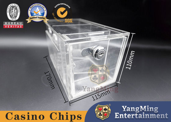 Baccarat-Tisch-Poker-Widerrufshalter Acryl-Transparent 8 Paare mit Schließkartenkästchen