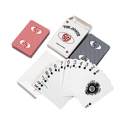 310g deutsche Blackchip Casino Pokerkarten kundenspezifisch zwei Farbdesign Baccarat Dragon Tiger Poker Tischkarten