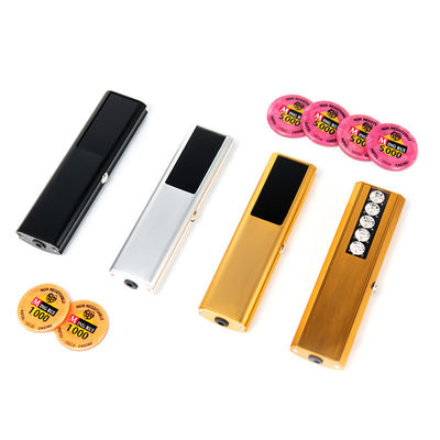 Gold Schwarz Wireless Charging Poker Chip Code Checker Casino Baccarat Poker Tischspiele
