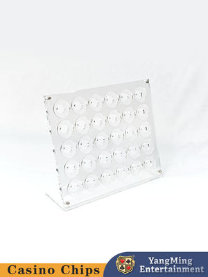 30 Stück Acryl Transparent Poker Chip Display Rack 40mm Rundes Roulette Spieltisch