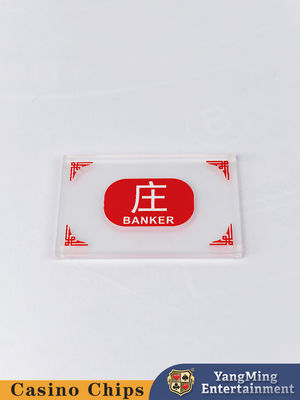 Acrylfrostigen Baccarat Spieltischspiel Chinesisch Englisch Banker Spieler Marker