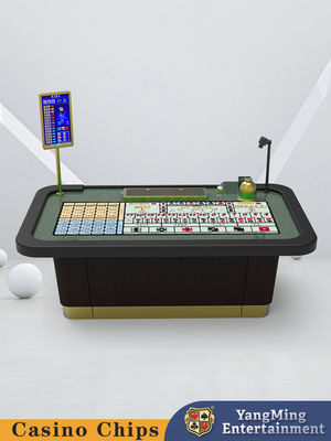 Gold Electric Control Sic Bo Spieltisch VIP-Lounge kundenspezifischer LED-Licht-Pokertisch