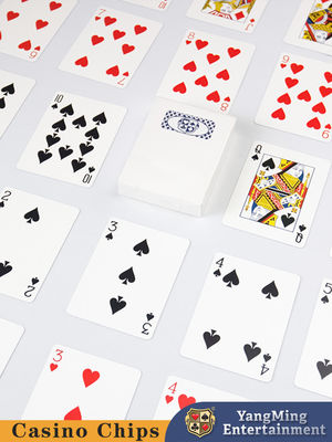 Maßgeschneiderte schwarze Plastikkarten Casino Poker Tischspiel Karten