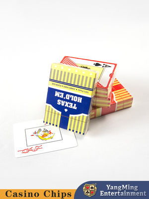Texas Großbuchstaben Gefrier-Plastikkarten Poker-Tischspiel Tisch-Top Spielkarten