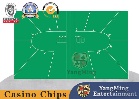 Neues wasserdichtes Tischdeckel, modernisiertes Texas Hold'Em Poker Casino, nicht gedruckt.