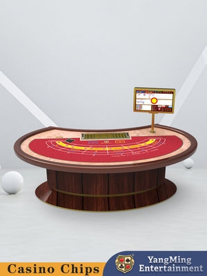 Fabrikmacher ovaler Fußboden Lucky Six Baccarat-Tisch Unterhaltung & Freizeit Club Poker-Tisch