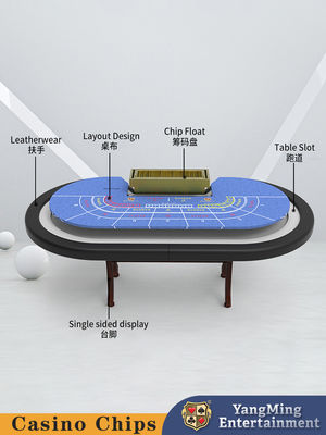 Zusammengepasste Unterhaltung 8-Bit Klapppokertisch Baccarat Casino Tischdecke Poker Spiel