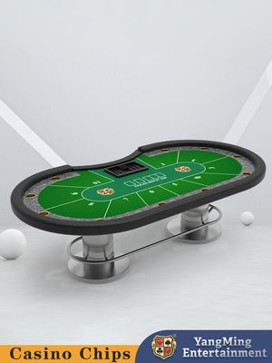 Individuell angepasster 10 Spieler-Metallbalken-Schutz Texas Hold'em Poker-Tisch Casino Freizeit-Tische