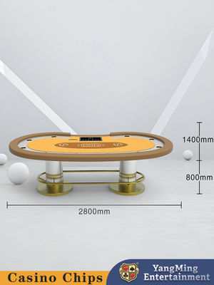 Fabrikmaßnahme Erbsen Metall Bumper Guard Texas Hold'em Poker Tisch Freizeit- und Freizeitclub Poker Spieltisch