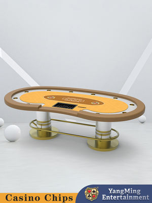 Neues Produkt startet 10-Spieler-Metallbar-Schutz Texas Hold'em Poker-Tisch Club Casino Tisch Poker-Tisch