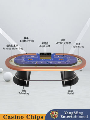 Halbrunder Metallbarschutz Texas Hold'em Poker Tisch Unterhaltung Freizeitclub Poker Tisch