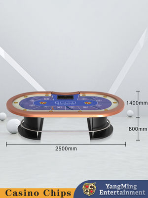 Texas Oval Metall Halbkreislauf Treadle Internationales Schachspiel Club Exklusiv Pokertisch