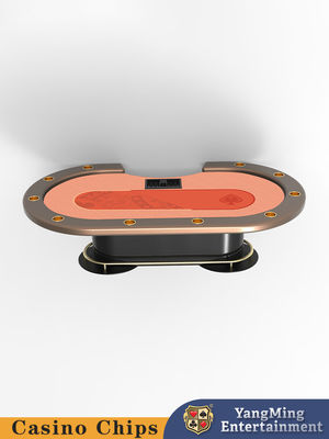 Großhandel Casino 10-Spieler Texas Hold'em Poker-Tisch mit Metall-Pedestal Freizeitclub Poker-Tisch