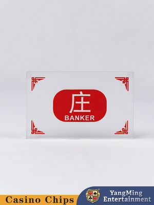 Südostasiatischer Stil Baccarat Poker Tisch Glücksspiel Casino Benutzerdefinierte Banker Spieler gewinnt Mark Dealer Button