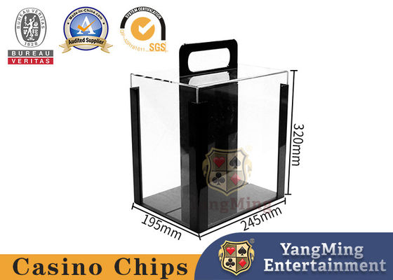 Fabrik Großhandel Custom Größe 1000 Stück 40mm Chips Träger Poker Chips Fall Klar Acryl Poker Chip Träger Box