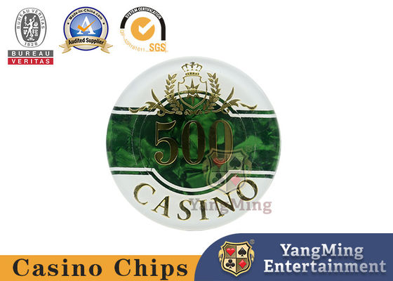 Schönes Muster-überzieht Luxuskasino-Schürhaken Chip Set With Embedded Iron