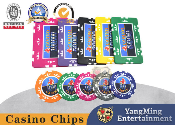 760 PC acht krönt Aufkleber Vereinigter Staaten, die Chip Set-ABS Kern Clay Chips Texas Hold sie Chips Anti-fälschen
