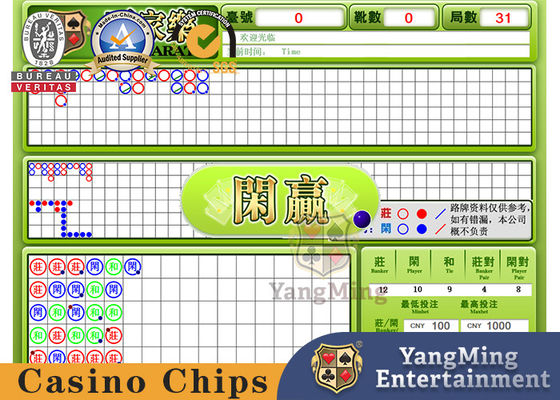 Bakkarat-Dragon Tiger Poker Table Electronic Display-System-internationale Karten-spielende Software