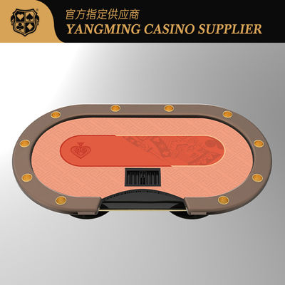 Modernes Casino Oval Metall Treadle Poker Tisch Für Poker Tische Glücksspielzimmer Spieler