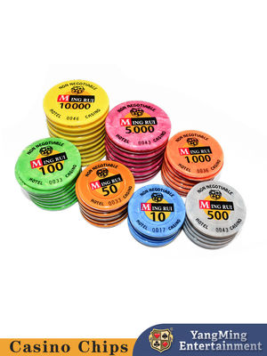 Spot-Versorgung Shell Muster Acryl RFID Chip mit unabhängigen UV Anti-Fälschung Baccarat Poker Tischspiele