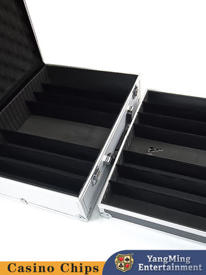 Casino ABS Poker Chips Sets Farbige Ton Chips Texas Hold'Em Chips Sets +Aluminium Box