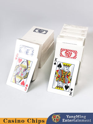 100% Blau Schwarz CMYK Papier Werbung Poker Custom Printing Casino Spielkarten mit Custom Logo
