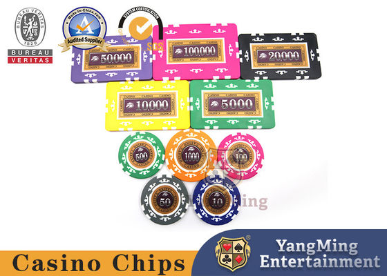 Großhandel US-amerikanische ABS Eight Crown Patch Papier Code Set Casino Entertainment Spiel Tischplattenchips
