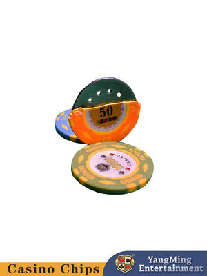 600 Stück Texas Iron Core Clay Patch Chip Set Casino Poker Tischtop Chip