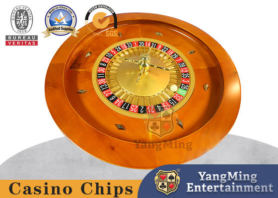 Einheimischer Standard Massivholz Roulette-Rad Glücksspiel Roulette-Wettbewerb Edelstahlrad