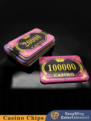 Fabrik personalisierte Poker Violet Anti-Fälschung Chips Casino Poker Tisch Spiel Tisch Chips