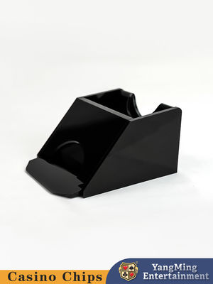 All Black Plastic Texas Hold'em 1 Deck Dealer Schuhe für Casino Club Poker Spiele