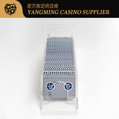 Baccarat Volltransparent Dealer Baccarat Dragon Tiger Dicke Transparent 8 Paare Karten können angepasst werden Karten Schuh D