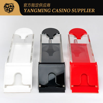 Drei Farben erhältlich Acryl durchsichtig 8 Deck Poker Kartenhändler Schuhe Casino Unterhaltung Poker Tisch Top Händler Schuhe