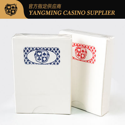 Spielklub Spielkarten Fabrik Anpassung 310g 88*63mm Schwarz Blau Kern Plastik Papier Pokerkarten