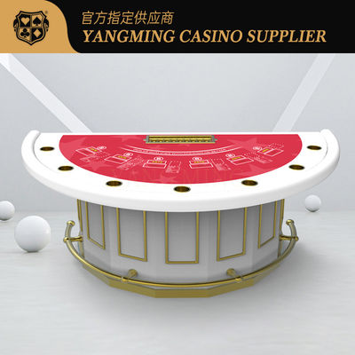 Luxus-Upgraded Casino Blackjack Poker-Tisch kundenspezifisch gestaltet halbrunder Bar-Schützer Poker-Tisch