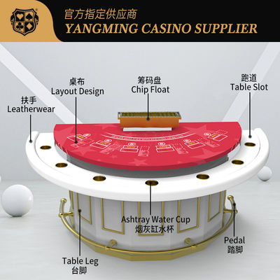 Halbrunder Bar-Schütze Blackjack-Tisch Casino Poker-Tischdeckel Farbe anpassbar