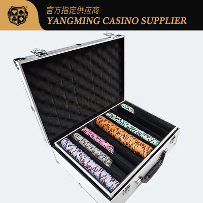 Texas Hold'em Silber Weiß Aluminium Tote Chip Case Casino Club Casual Poker Spiel Chip Case