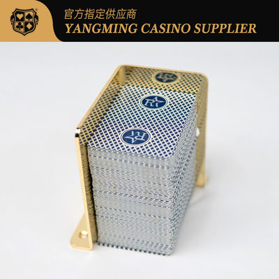 Hochwertiges 8-Deck-Poker-Rack Titanium-Metall-Abfallkartenhalter Casino Club Poker Casual Game Abfallkartenhalter