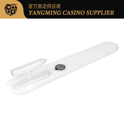 Fabrik eigenes Logo Weiße Pokerkarten Schaufel Casino Baccarat Poker Spiel Karten Schaufel