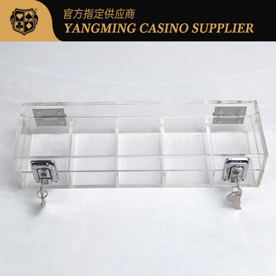 Zu verkaufen 100 Yard 50mm Schließ-Chip Tray Casino Baccarat Entertainment Freizeit-Poker Chip Tray