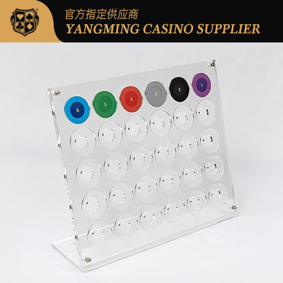 30pcs 40mm Acryl Chip Rack für Casino Custom Roulette Tisch Chips Anzeige