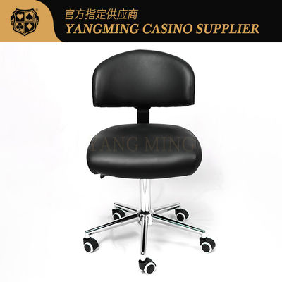 Schwarze Riemenscheibe, Poker-Tisch-Spiel, Dealer-Stuhl, Fabrik, maßgeschneidert.