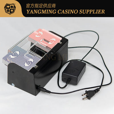 Erweiterte Anti-Jam-Stille Design-Metall 2-Deck-Poker-Schuffler für Baccarat Casino Club Spiele