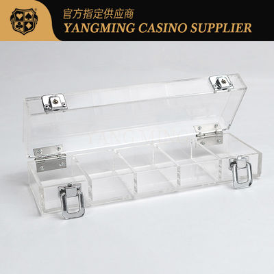 Hochwertiges 100 Yard 50mm Poker Glücksspiel Chip Tray Casino Club Poker Spiel Tisch Chip Tray