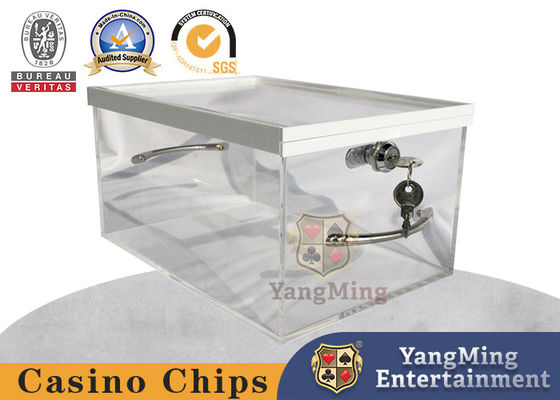 Fabrik Custom Luxus Spielkarten Wegwerfhalter Volltransparente Acrylkarten Bargeld Portable Karte Versandbox