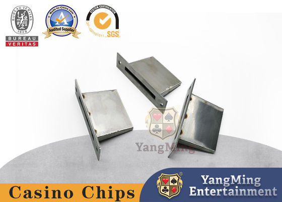 Edelstahl-Kasino-Spiel-Zusatz-Spieltisch anodisierter Messingschlitz-Schürhaken-Chip And Bill Drop Slot-Spitzen-Halter