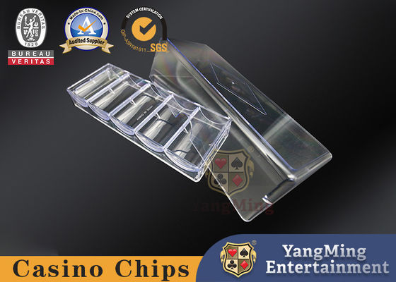Texas Hold'em Poker Spieltisch Schwarz Farbe Kunststoff Casino Chips Tabelle Casino Versorgung 8 Reihen