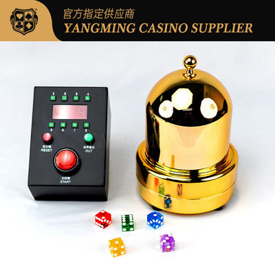 Lichtdurchlässige Abdeckungs-Kasino-Spiel-Zusatz-automatische künstliche Schürhaken-Tabellen-elektronischer Würfelbecher